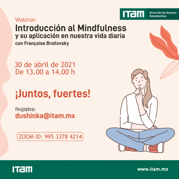 Introducción al Mindfulness y su aplicación en nuestra vida diaria, con Françoise Brailovsky